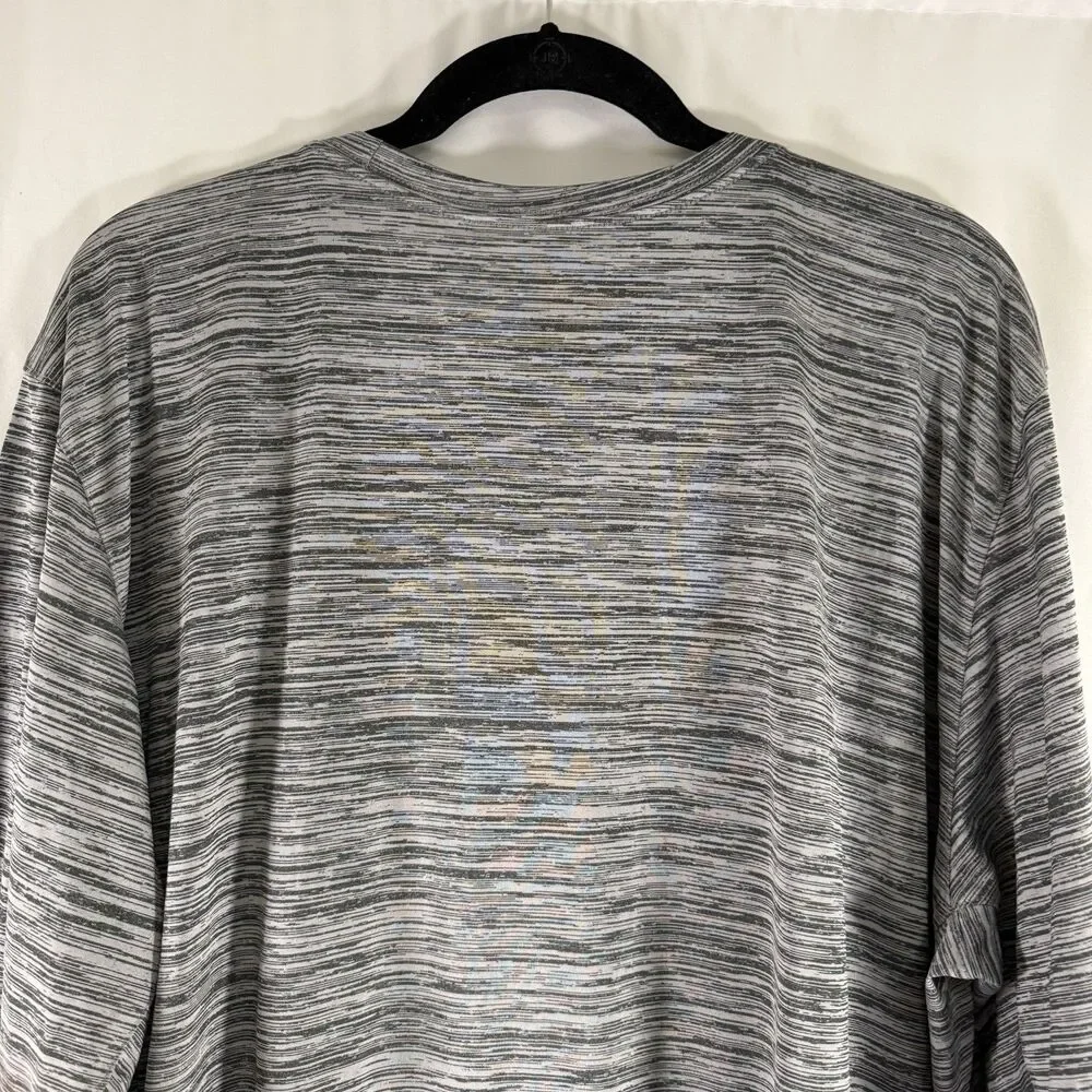 UNLV Rebels Nike Shirt Men's 3XL Heathered Grey Long Sleeve Crew Neck